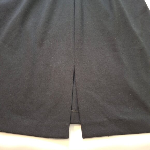 Selina Studio Black Grey Sleeveless Pencil Dress Size M Office Demure Sleek - Picture 8 of 12